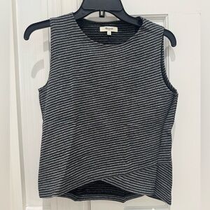 Madewell Asymmetrical Black and Gray Tank Top Size Small excellent condition